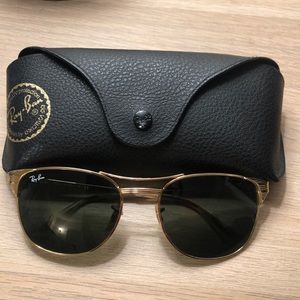 Gold Ray-Ban Signet Aviator Sunglasses